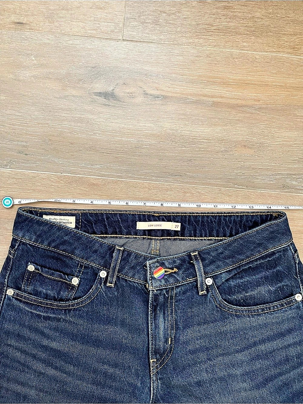 Levi's Low Loose Wide Straight Leg Jeans Lost In Translation - Size 27/30